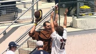 Will Venable's solo shot missed by friar fan June 16 2013