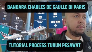 BANDARA PARIS CHARLES DE GAULLE CARA TURUN DARI PESAWAT DAN PROCES KELUAR | vlog #64