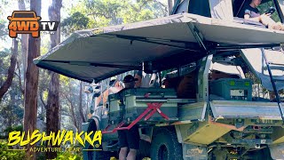 Bushwakka Extreme Darkness with D-zip Awning \u0026 Penthouse Rooftop Tent