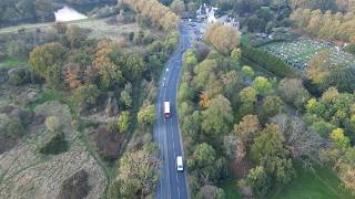 Epic Autumn Drone Flight - Active Tracking Vehicles (DJI Mini 3 Pro)