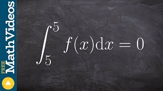 Calculus Unit 4  Property of definite integral is zero
