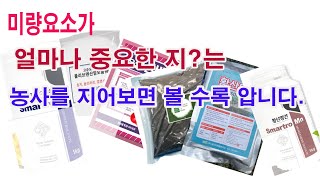 작물 재배에 미량요소가 얼마나 중요한지?는 농사를 지어보면 볼수록 잘 압니다.(미량요소 종류, 미량요소 역할, 미량요소 효능, 미량요소 주는 양, 미량요소 구입방법, 미량요소 살포