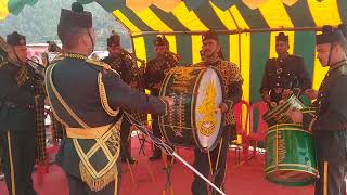 Indian army band at gewad krishi or sanskritic mahotsav at Chaukhutia