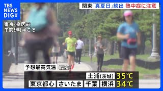 関東では真夏日が相次ぐ　茨城・土浦では最高気温35℃の猛暑日になる予想｜TBS NEWS DIG