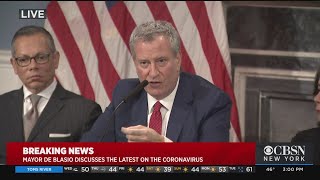Mayor Bill de Blasio On NYC Coronavirus Preparations