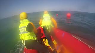 Whale tangled in Tassie Lobster Trap ropes - 17Sept17 ShelleyBchLWD