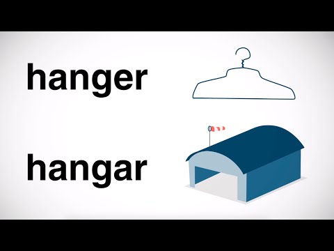 What is the difference between hanger and hangar?