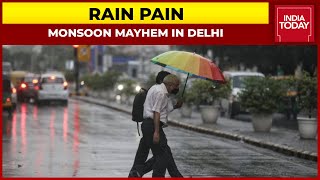 Delhi Rain Live Updates: Second Day Of Consecutive Rains Leads To Waterlogging, Traffic Snarls