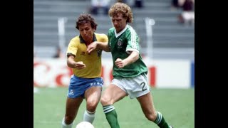 1986WC Zico backheel assist! vs Northern Ireland 3-0 (World Cup Group Stage)