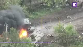 Работа танка Т-80: уничтожено два MRAP ВСУ в Макаровке на Времьевском выступе