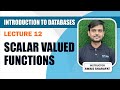 Lecture 12: What is Scalar Valued Function in SQL Server?