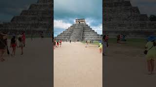 Amazing history within the Chichen Itza pyramid #travel #tripvacation #cancun #mexico #pyramid