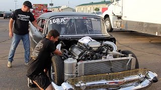 Jeff Lutz Rebuilding the Engine on Day Three of HOT ROD Drag Week 2014