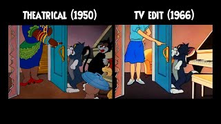 Tom and Jerry: "Saturday Evening Puss" Comparison (1950/1966)