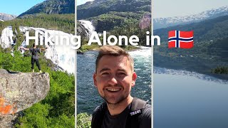 10-Mile Hike to Four Fantastic Waterfalls | Hiking Alone in Norway 🏞️ | Day 4