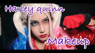 【メイク】ハーレイクイン:スーサイドスクワット　Harley quinn: suicide squad makeup