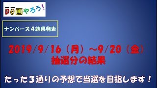 【ナンバーズ4　結果】ストレート　ボックス当選を目指して第5265回～第5269回を予想した結果！