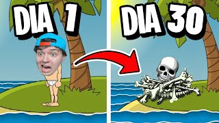 I SURVIVED 30 DAYS ON A LOST DESERTED ISLAND UNTIL I ESCAPED!!