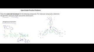 Lewis Structure and VSEPR Geometry for Phosphorus Trichloride (PCl3)