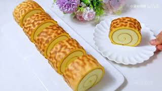 经典虎皮蛋糕卷，保姆级教程！Tiger Skin Cake Roll Recipe