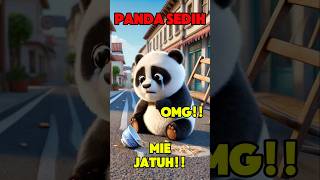 Panda Kecil Sedih Mie-nya Tumpah! 😢🍜 #panda #pandalucu #cute #pandaimut #funny #pandakecil