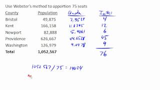 Webster's method 2