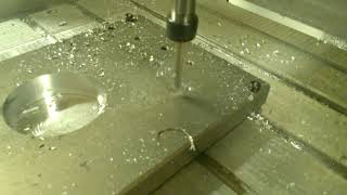 Testing my new CNC, 6mm drilling w/o prebore into 5083 aluminum