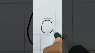 C - How to draw alphabet in bubble letters | Graffiti Letter - C