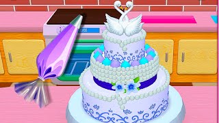 Fun 3D Cake Cooking Game: My Bakery Empire Color, Decorate & Serve Cakes: Magical Princess Swan Cake