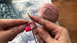 How to work the Twisted Knit Stitch and Twisted 2X2 Rib