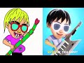 Goyang Upin Ipin Funny Drawing । Upin Ipin Funny Cratoon drawing meme