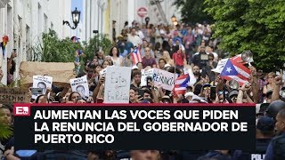 Miles exigen renuncia de Ricardo Roselló en Puerto Rico