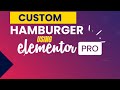 How to Create a Custom Hamburger Menu in Elementor | Step-by-Step Tutorial