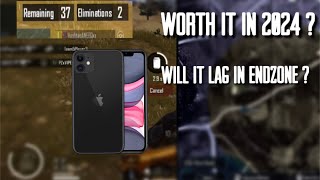 IPHONE 11 TOURNAMENT ENDZONE GAMEPLAY | WILL IT LAG ? | WORTH IT IN 2024 ? | Team Hashtag Esports