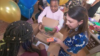 Students Shower Teachers With School Supplies