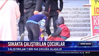 Sokakta çalıştırılan çocuklar