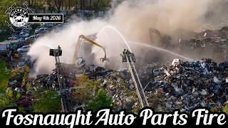 North Canton, Ohio Junkyard Fire @ Fosnaught Auto Parts 🔥