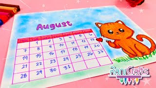 DIY - AUGUST Calendar - Bullet journal, decoration, organization ideas.