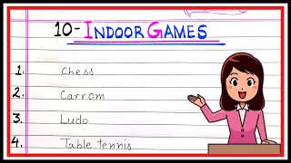 10 indoor games name for kids.