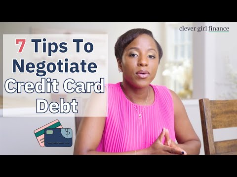 How do banks negotiate with credit card debt?
