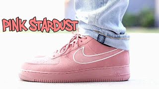 Nike Air Force 1 (AF1) '07 LV8 Low Suede Pink/Red Stardust Sneaker Review \u0026 On Feet