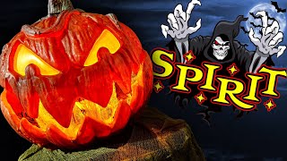 SPIRIT HALLOWEEN GOURDO ANIMATRONIC EVIL JUMPING PUMPKIN UNBOXING and SET UP