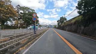 【車載動画】福岡県うきは市、国道２１０東へ、道の駅うきはに（２０２４年１２月８日）