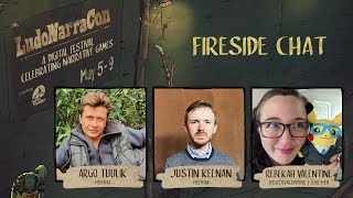 Fireside Chat with Argo Tuulik, Justin Keenan (Studio ZA/UM) \u0026 Rebekah Valentine - LudoNarraCon 2022