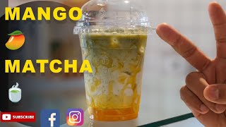 🔵 Mango matcha drink | matcha latte | matcha tea | matcha recipe