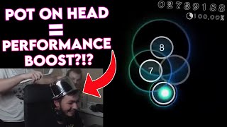 POT ON HEAD = OSU! PERFORMANCE BOOST?!