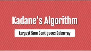 Largest Sum Contiguous Subarray | GeeksforGeeks