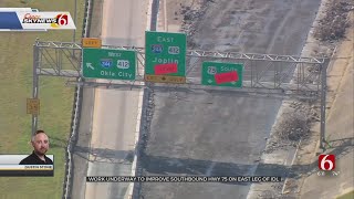 Southbound Highway 75 On Downtown Loop Getting New Pavement, Barriers, Lighting