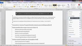 Tutoriel Word Styles   Hiérarchisation