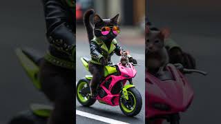 The Ultimate Biker Duo Cat \u0026 Mouse on a Motorcycle!